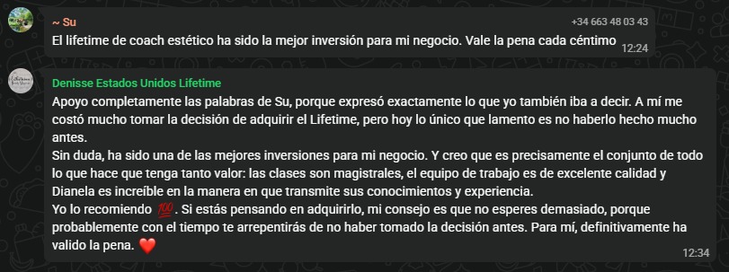 Testimonio real de alumna 2