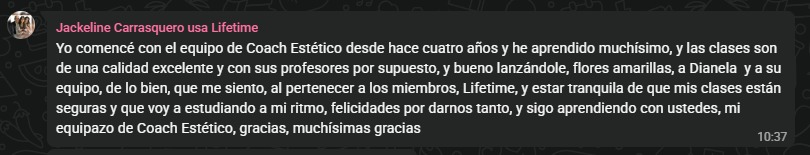 Testimonio real de alumna 5