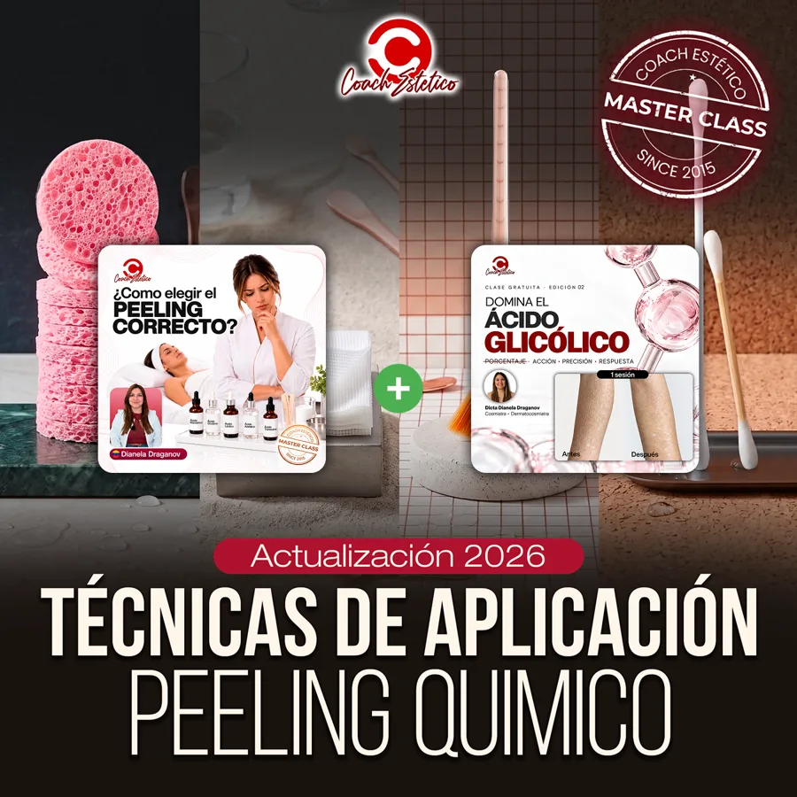 Actualización Técnicas de Aplicación del Peeling Químico + Domina el Ácido Glicólico + ¿Cómo elegir el peeling correcto?