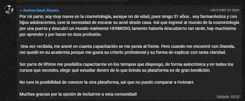 Testimonio real de alumna 4